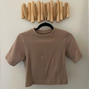 Everlane  light brown crop top